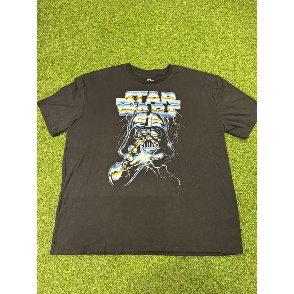 Star‎ Wars Darth Vader T Shirt Mens 2X Black Graphic  Mad Engine Crew Neck